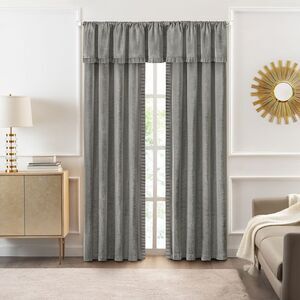 52 x 84 in. Bordeaux Rod Pocket Window Curtain Panel, Silver